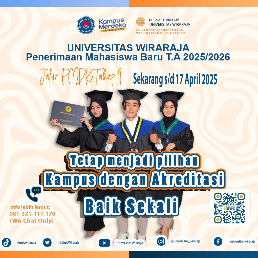 Penerimaan Mahasiswa Baru PMDK Tahap 1 Tahun 2025 Kampus Akreditasi Baik Sekali