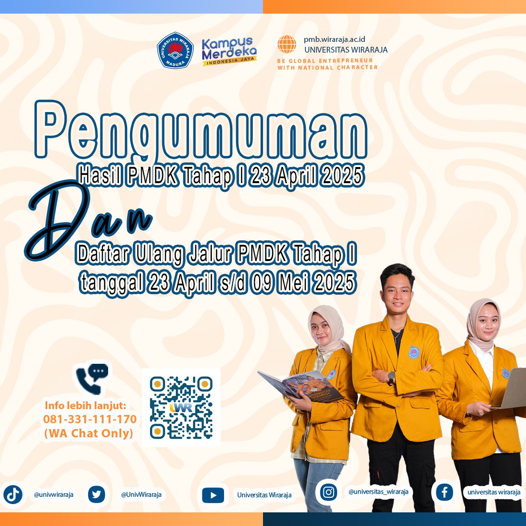 Pengumuman Hasil PMDK tahap 1 dan Daftar Ulang PMDK Tahap 1 Tahun 2025